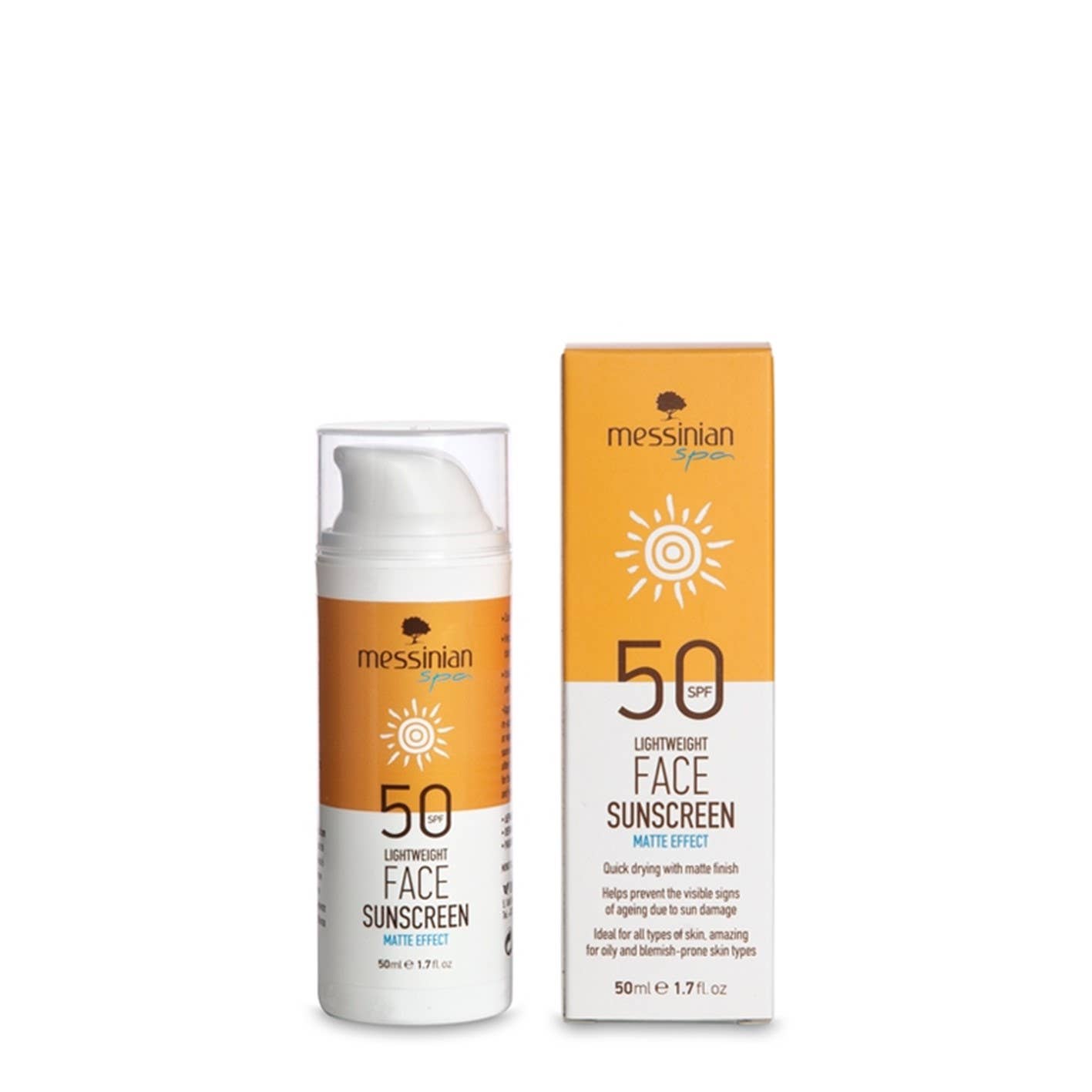 Mattierender Sonnenschutz fürs Gesicht 50 SPF